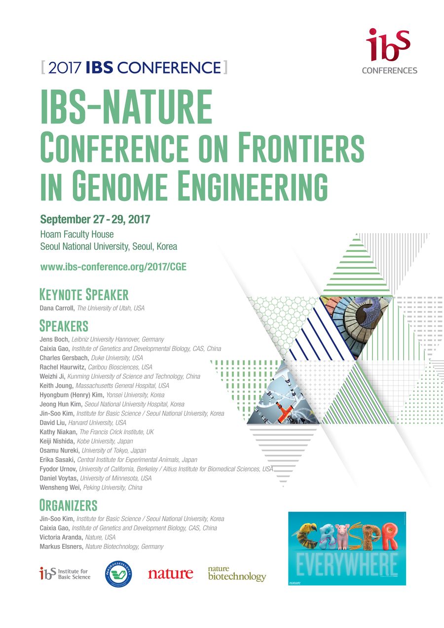 IBS-Nature Conference on Frontiers in Genome Engineering 사진